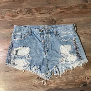 Denim shorts
